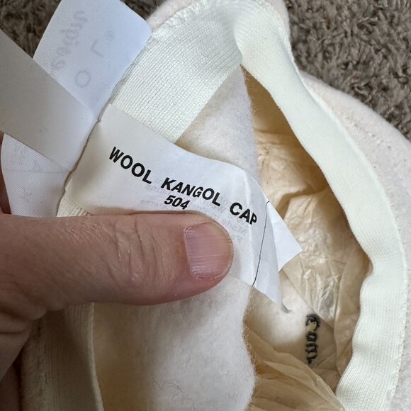 Kangol Old Course St. Andrews Ivory Flat Cap Wool Blend Golf Hat Vintage - Picture 8 of 10